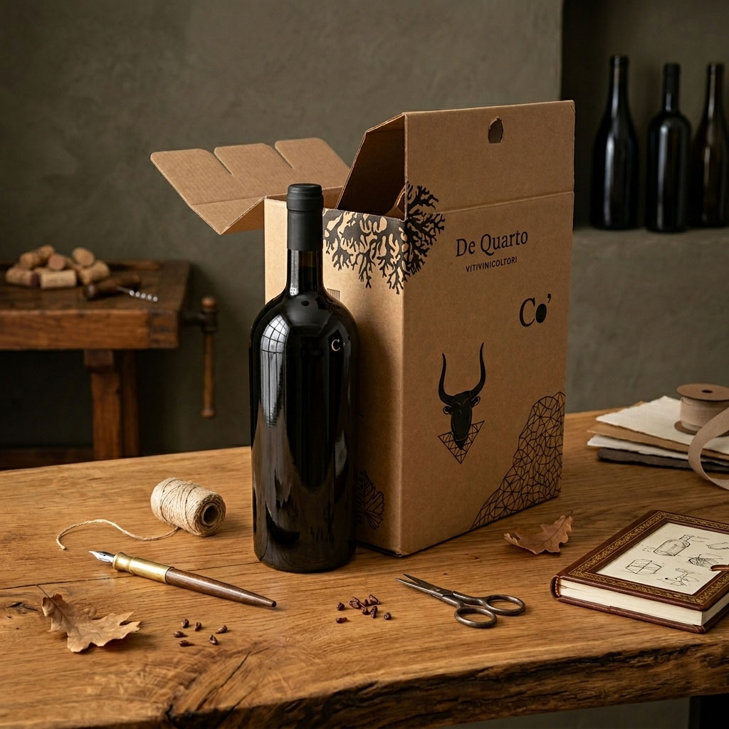 scatole per bottiglie di vino new box